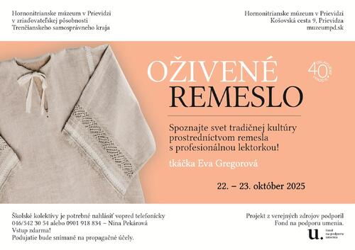 Plagát Oživené remeslo - tkáčstvo