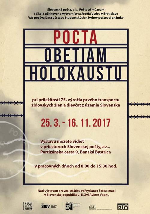 Plagát Pocta obetiam holokaustu