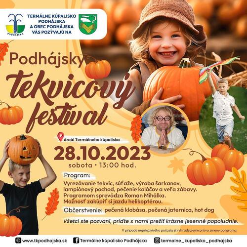 Plagát Podhájsky tekvicový festival