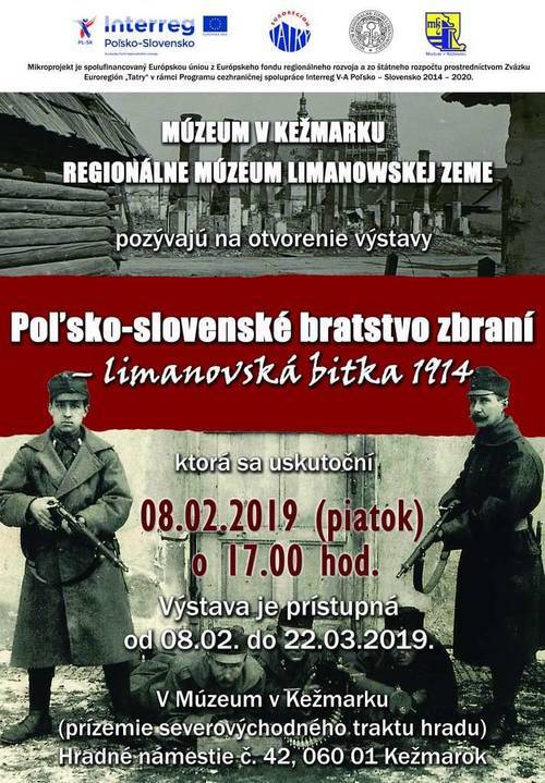 Plagát Poľsko-slovenské bratstvo zbraní - limanovská bitka 1914