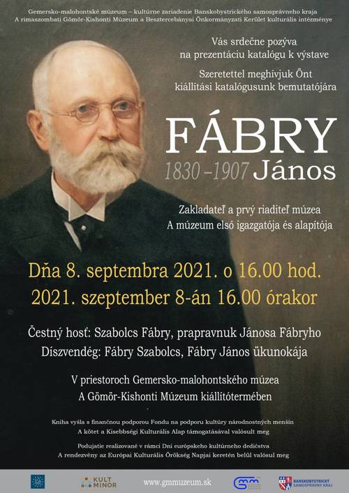 Plagát Prezentácia katalógu János Fábry (1830 - 1907)