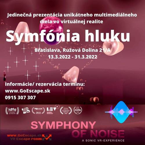 Plagát Prezentácia medzinárodne oceneného diela Symfónia hluku pokračuje