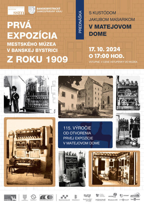 Plagát Prvá expozícia Mestského múzea z roku 1909