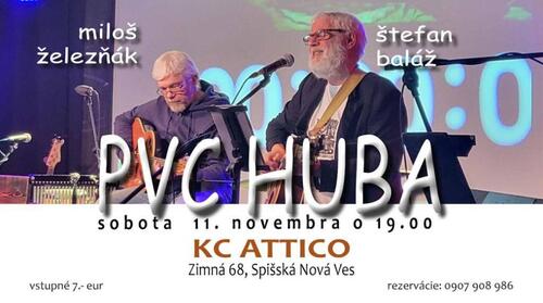 Plagát PVC HUBA: Chozého denník - folkový koncert