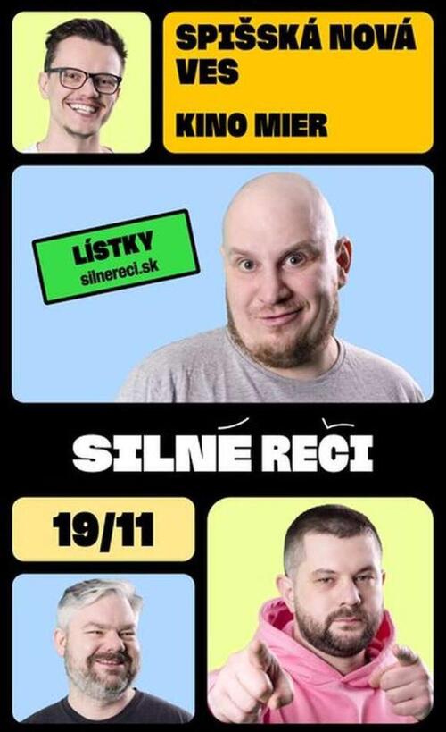 Plagát Silné reči / stand-up comedy