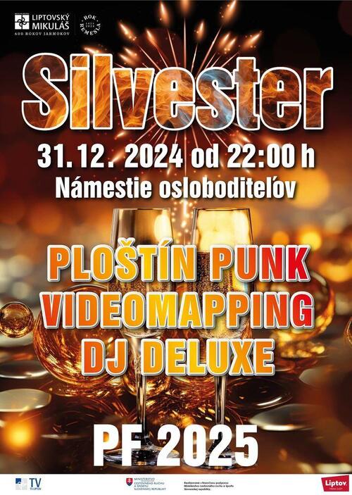 Plagát Silvester 2024 v Lipt. Mikuláši