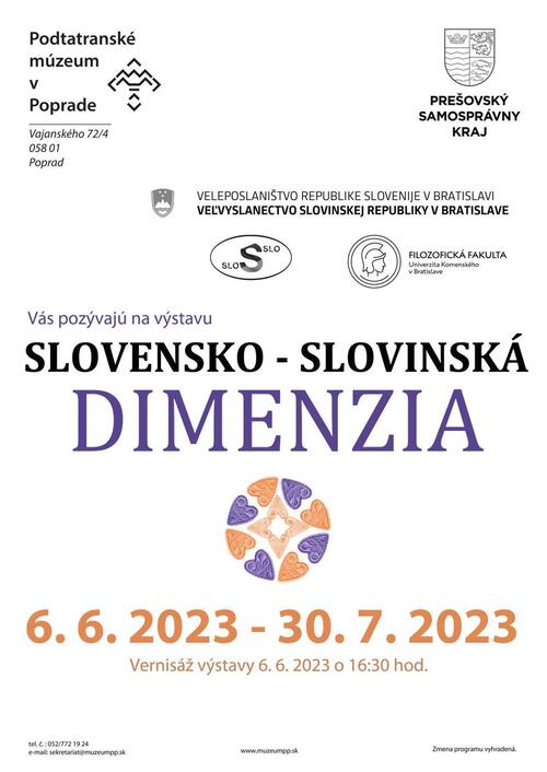Plagát Slovensko - Slovinská dimenzia