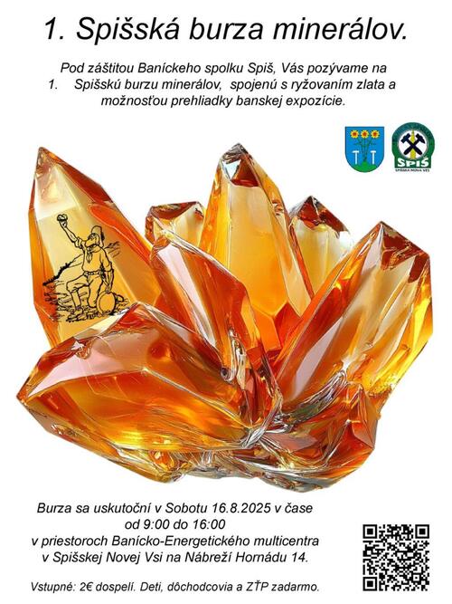 Plagát Spišská burza minerálov