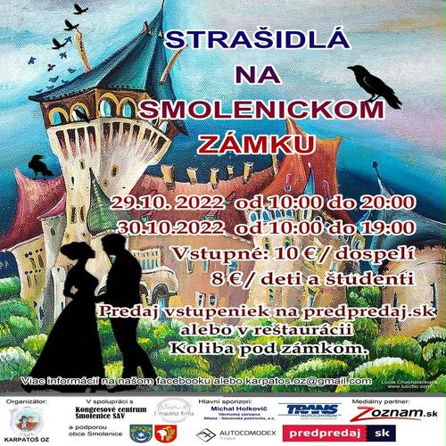 Plagát Strašidlá na Smolenickom zámku 2022