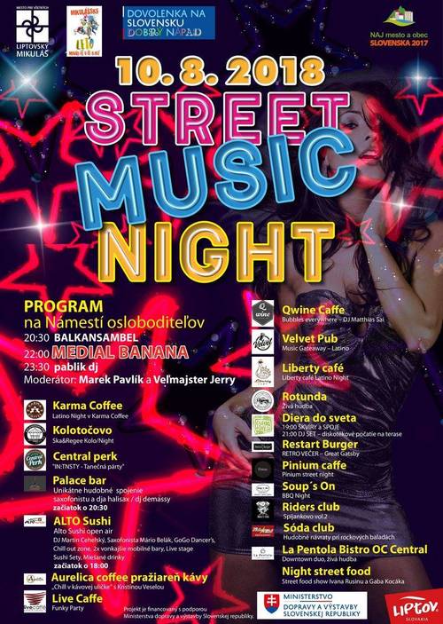 Plagát Street music night