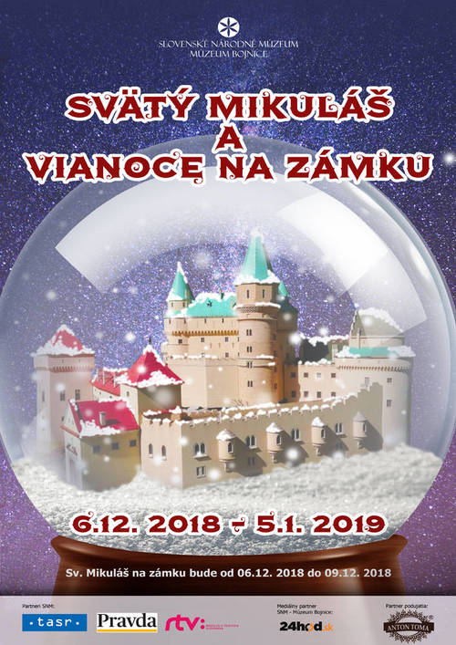 Plagát Svätý Mikuláš a vianoce na zámku
