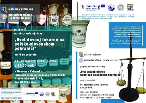 Plagát Svet dávnej lekárne na poľsko-slovenskom pohraničí
