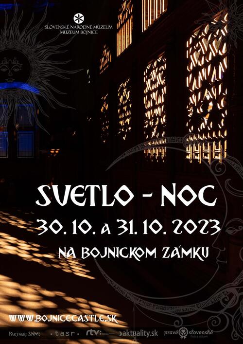 Plagát Svetlo-noc na Bojnickom zámku