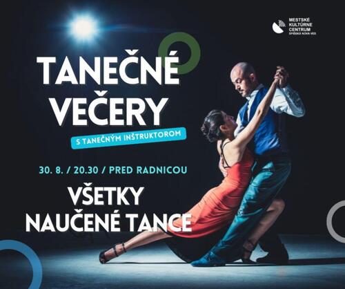Plagát Tanečné večery s inštruktorom