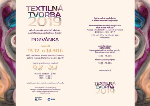 Plagát Textilná tvorba 2019