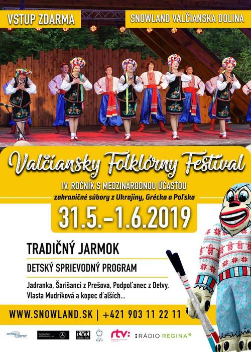 Plagát Valčiansky folklórny festival IV. ročník