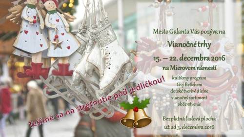 Plagát Vianočné trhy v Galante
