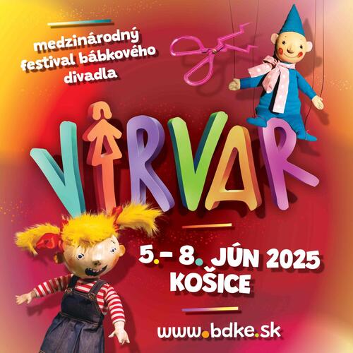 Plagát VIRVAR 2025 Medzinárodný festival bábkového divadla