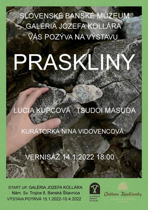 Plagát Výstava Lucia Kupcová: PRASKLINY