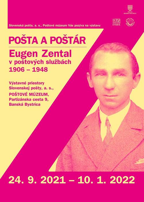 Plagát Výstava "Pošta a poštár: Eugen Zental v poštových službách 1906 - 1948"