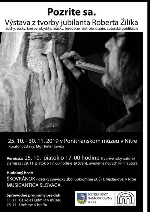 Plagát Výstava z tvorby jubilanta Roberta Žilíka
