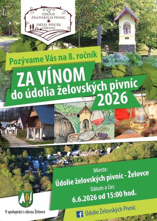 Plagát Za vínom do želovských pivníc 2026