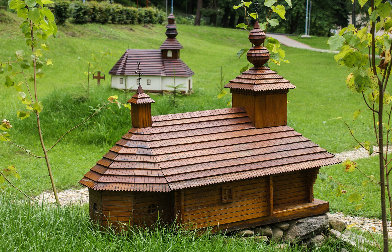 Miniatúry drevených kostolov